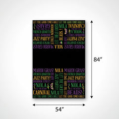 Mardi Gras Masquerade Plastic Table Cover - 3 Pack