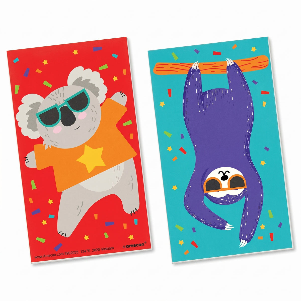 Animal Fun Notepad Mega Pack - Koala & Sloth Designs, 24 Pack