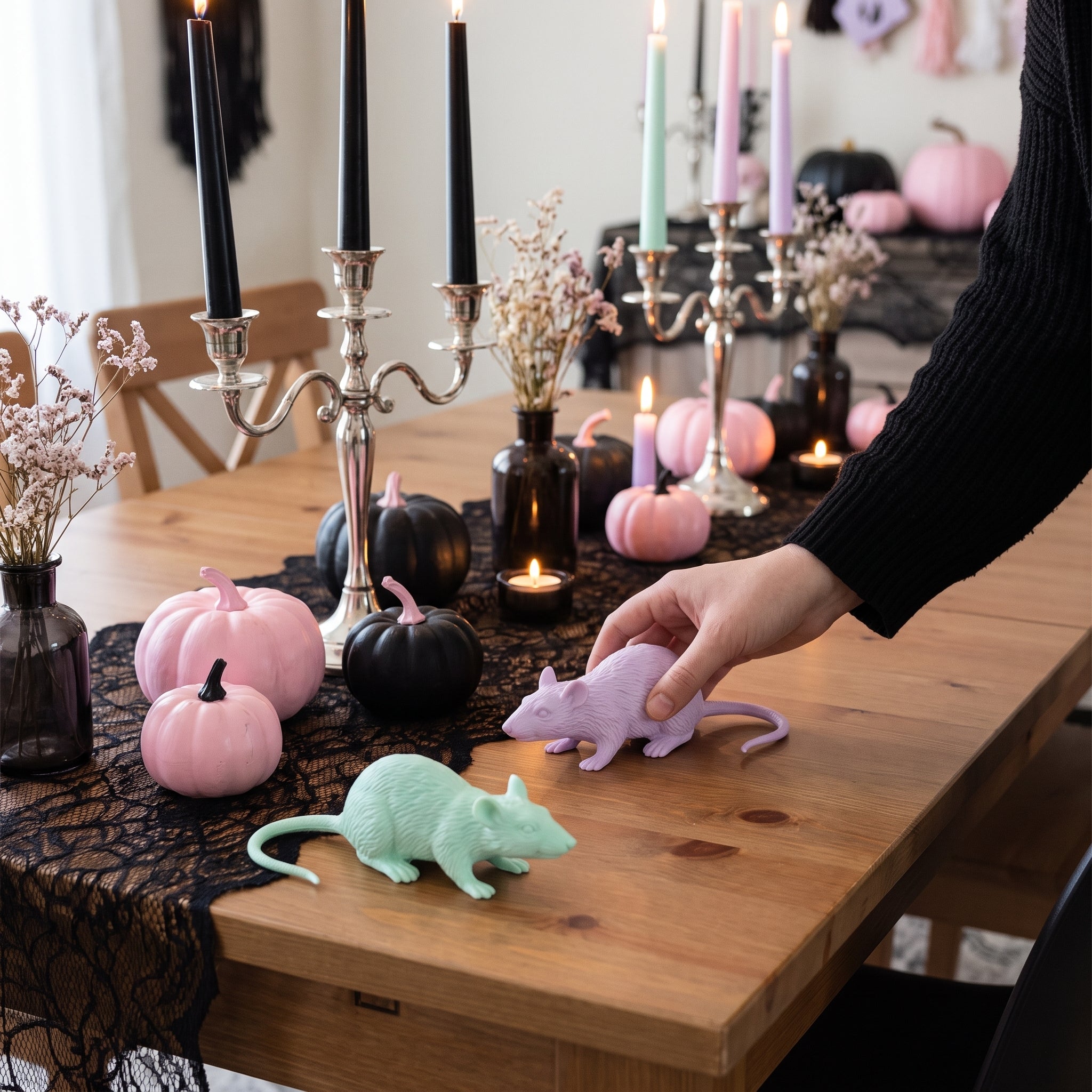 Pastel Toy Rats - Halloween Critter Props
