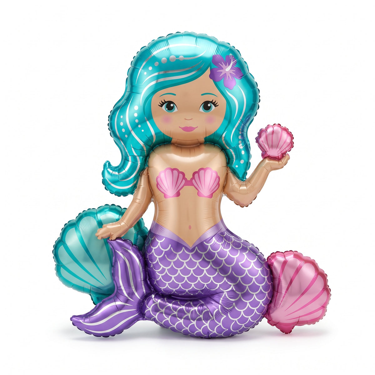 Shimmering Mermaid Metallic Balloon Sitter