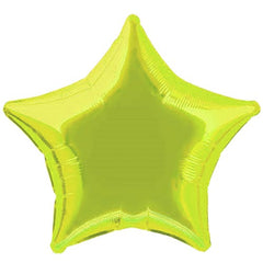 18 In. Lime Green Star Mylar Balloon