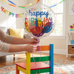 Vibrant Rainbow Foil Birthday Balloon