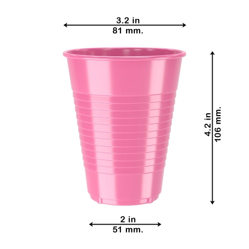 7 Oz. Assorted Color Plastic Cups - 7/100 - Carton