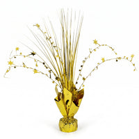 Golden Starburst Metallic Spray Centerpiece - 12 Inch