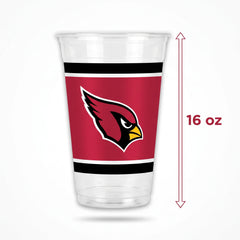 Arizona Cardinals 16oz Plastic Cups - 25ct