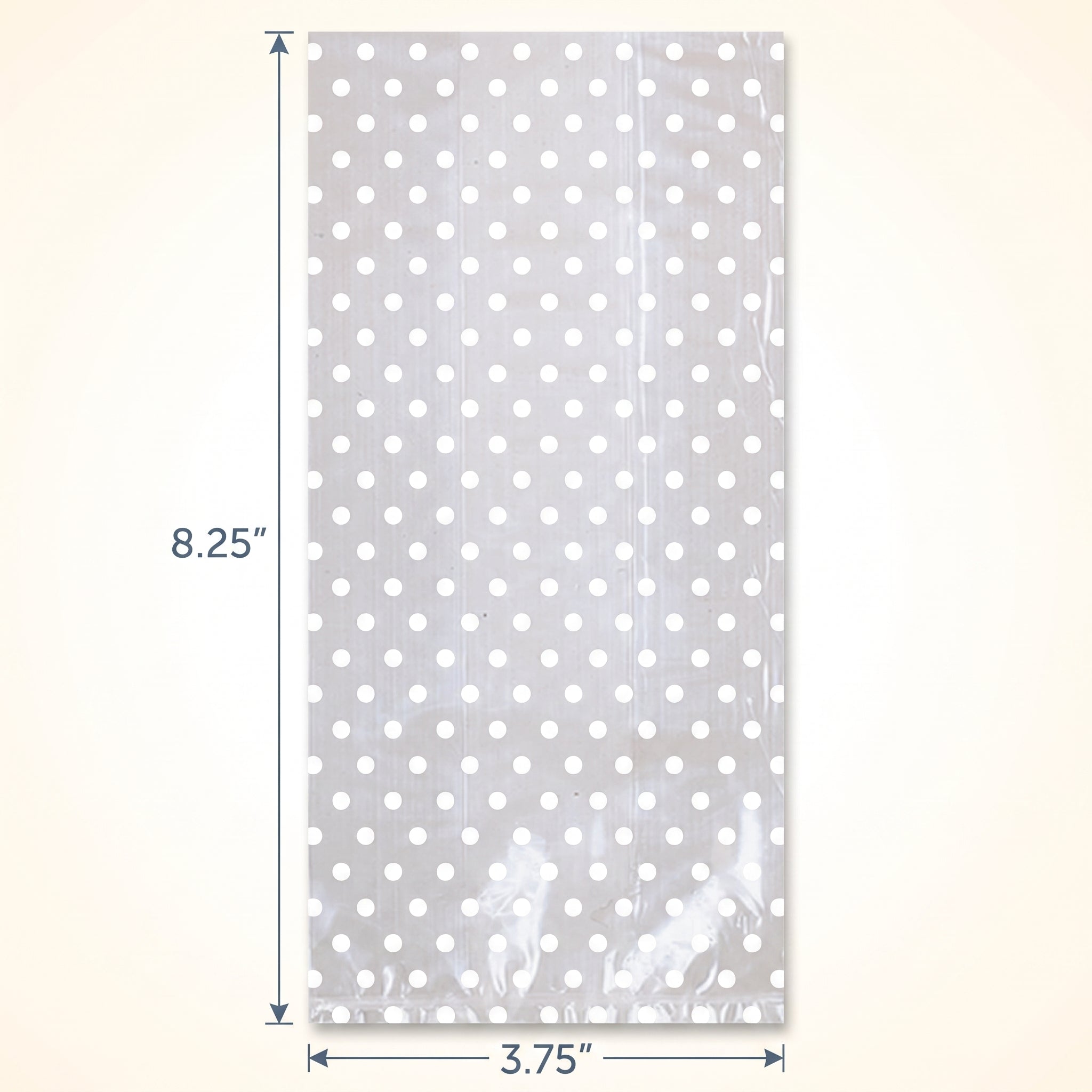 Polka Dot Wedding Favor Treat Bags with Bows - 12 Pack
