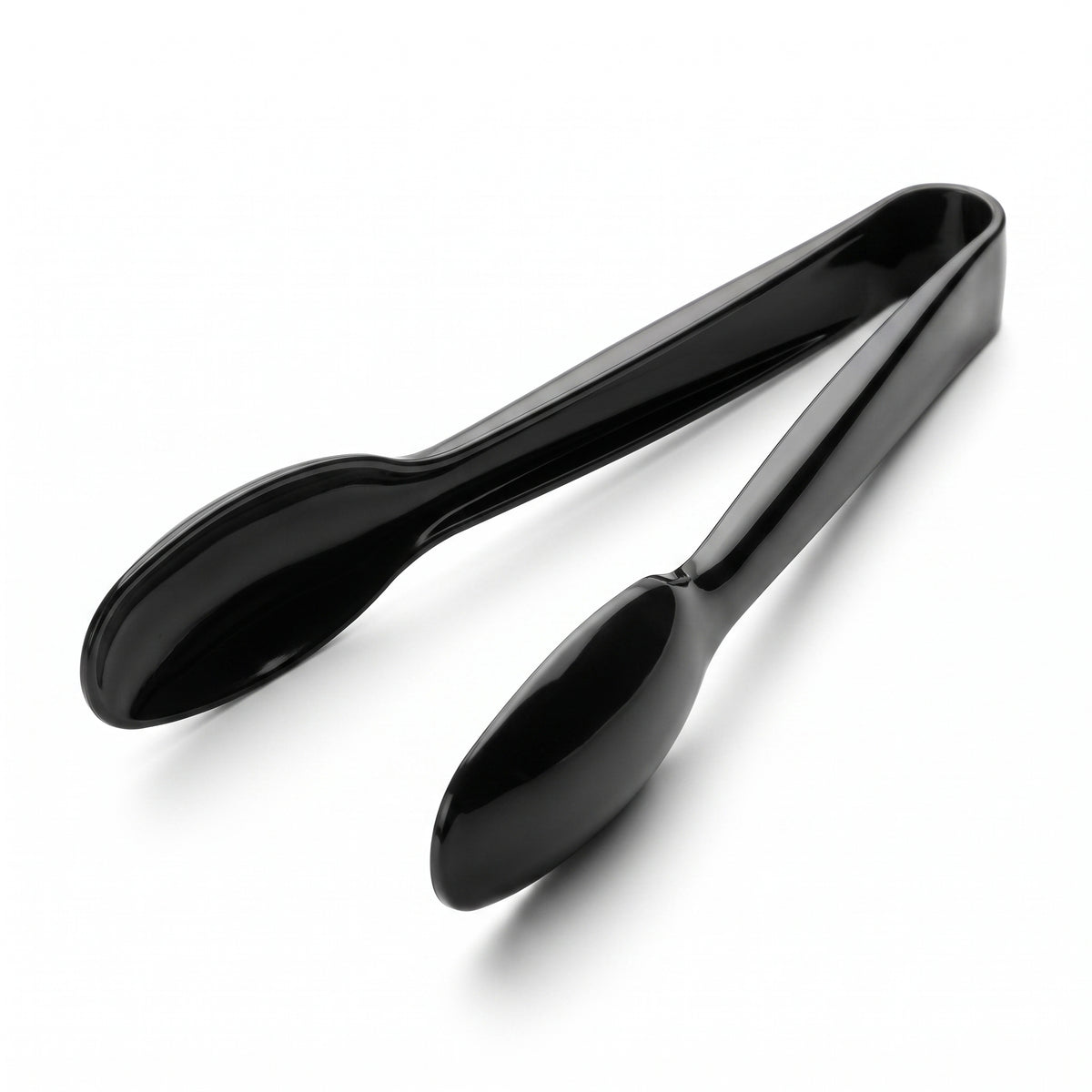 Black Plastic Serving Tongs - 12"