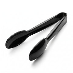 Black Plastic Serving Tongs - 12"