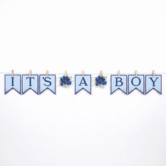 "It's a Boy" Baby Shower Pennant Banner
