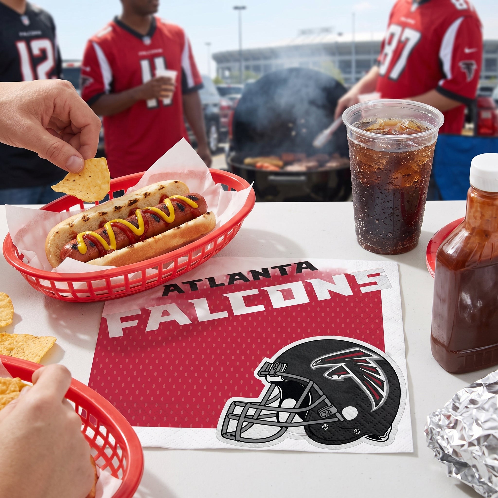 Atlanta Falcons NFL Lunch Napkins - 6.5 In. x 6.5 In.