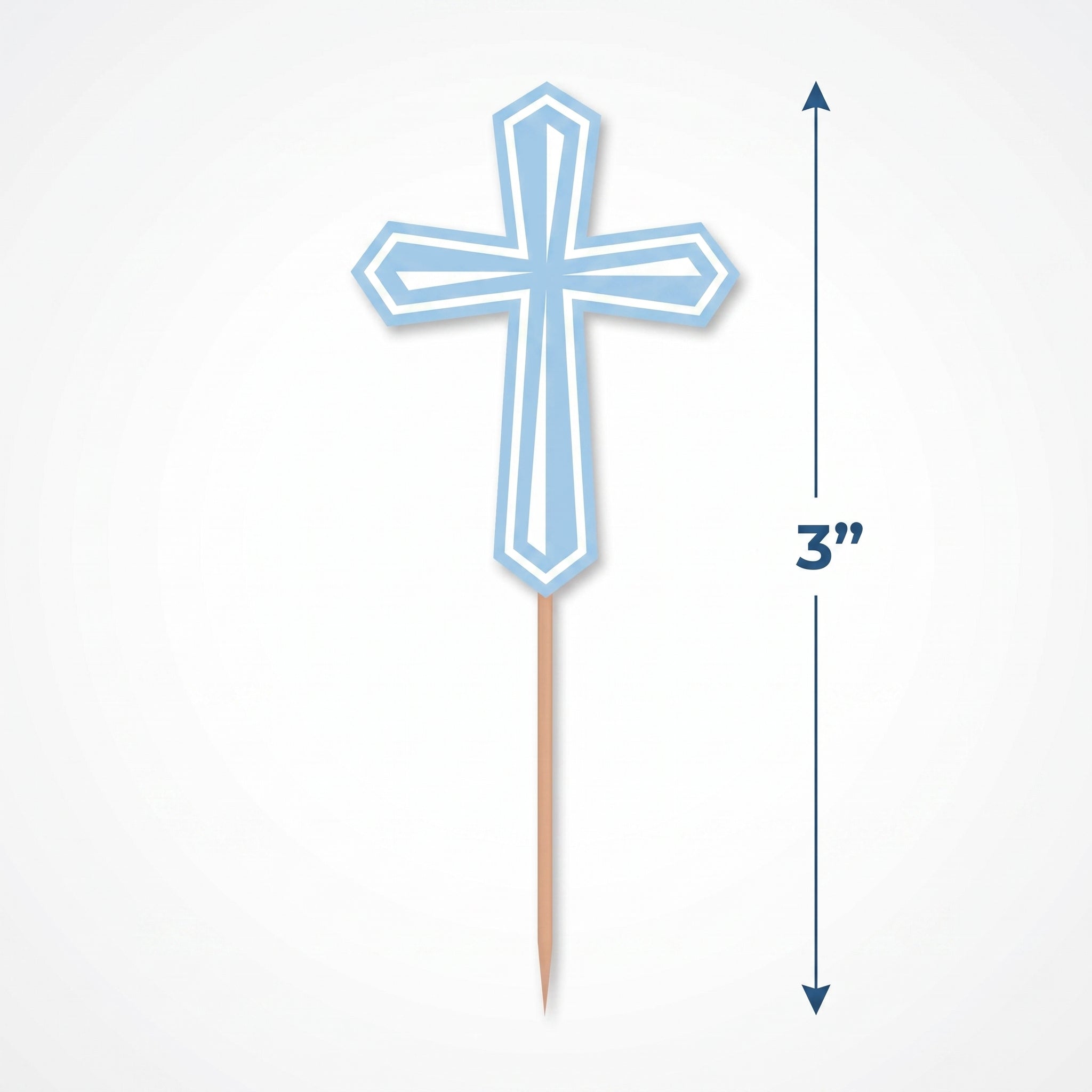 Blue Cross First Communion Party Picks - 36 Pack