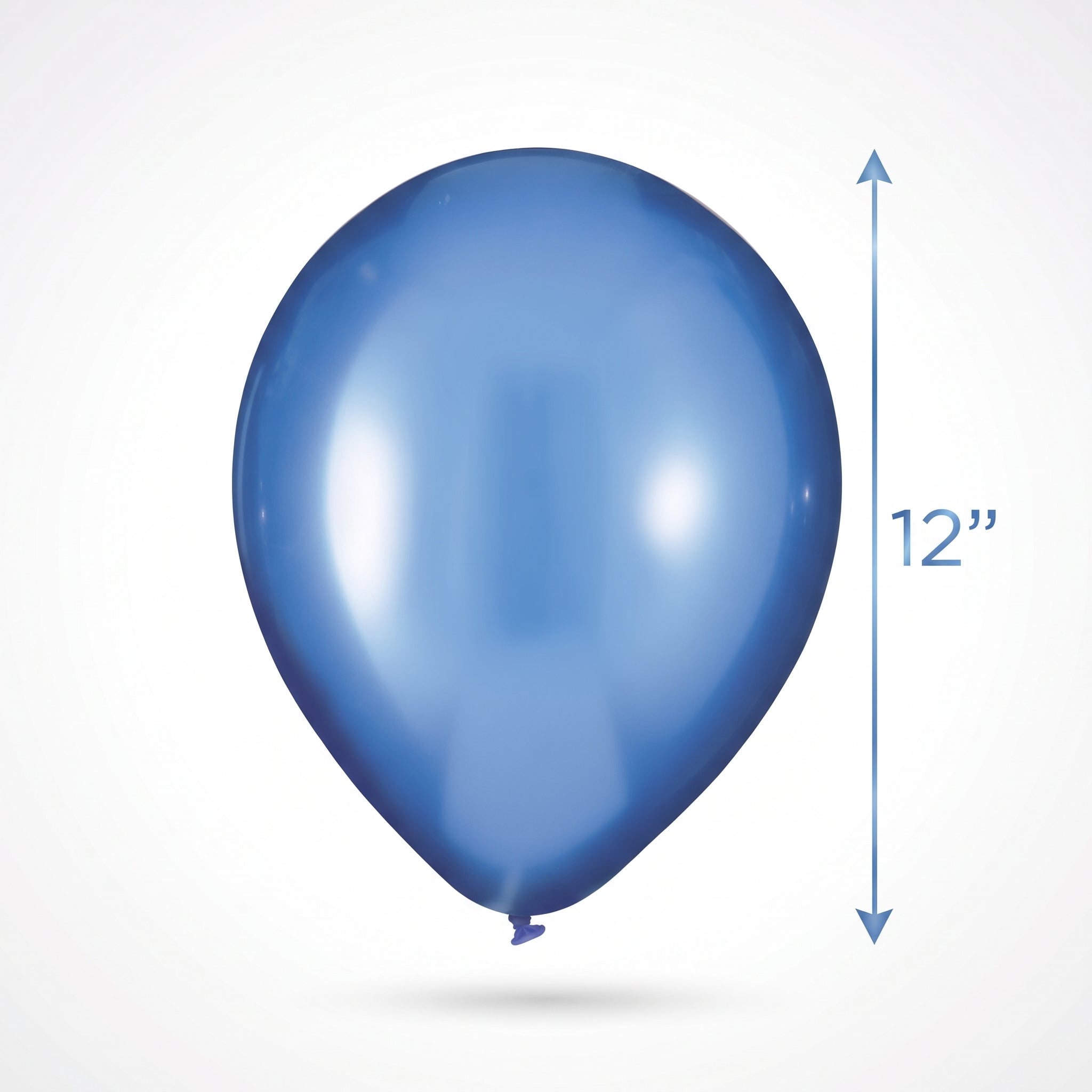 Luxaire Premium 12" Royal Blue Metallic Latex Balloons, 25 ct