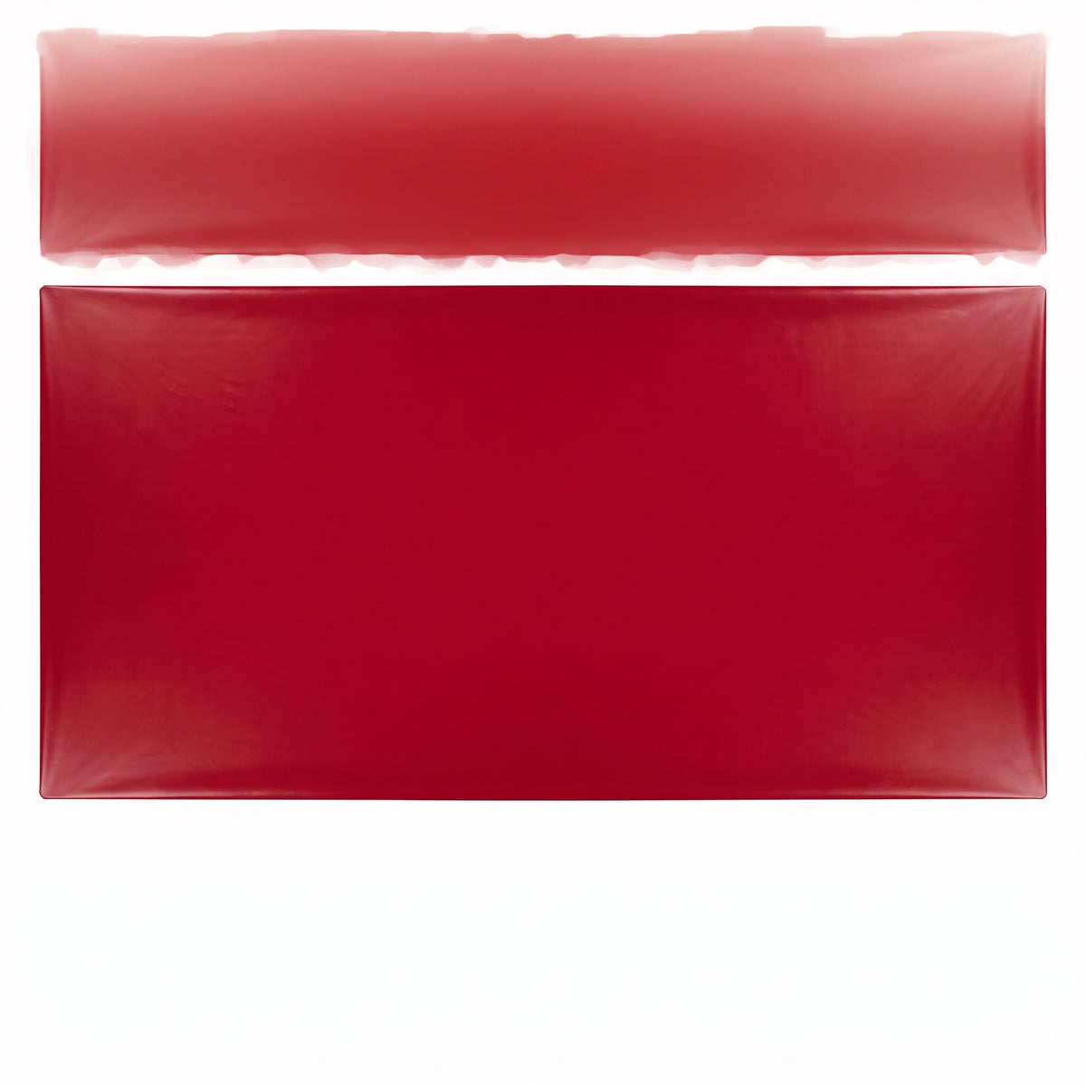 Red Plastic Rectangular Table Cover - 54" x 108"