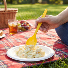 Yellow Sunshine Assorted Plastic Cutlery Set - 7.5 in.