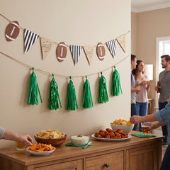 Football Pennant & Tassel Banner Set for Sports Parties