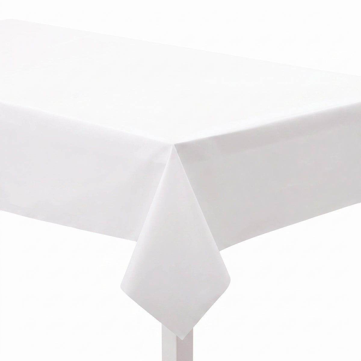 Elegant White Premium Paper Table Cover - 54 x 102 Inch