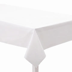 Elegant White Premium Paper Table Cover - 54 x 102 Inch