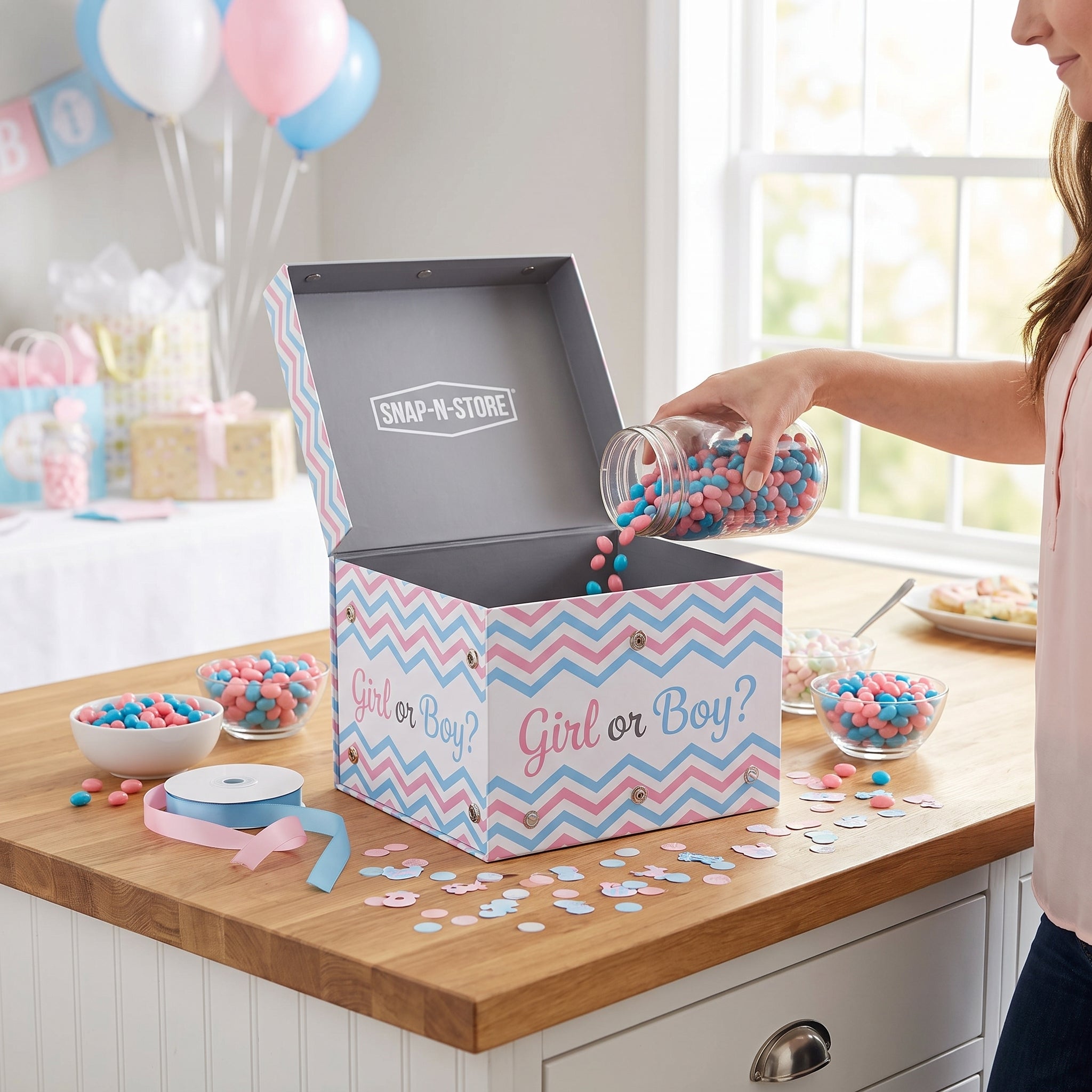"Girl or Boy?" Small Gender Reveal Box