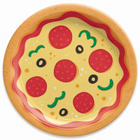 Pizza Party 10.5" Round Paper Plates