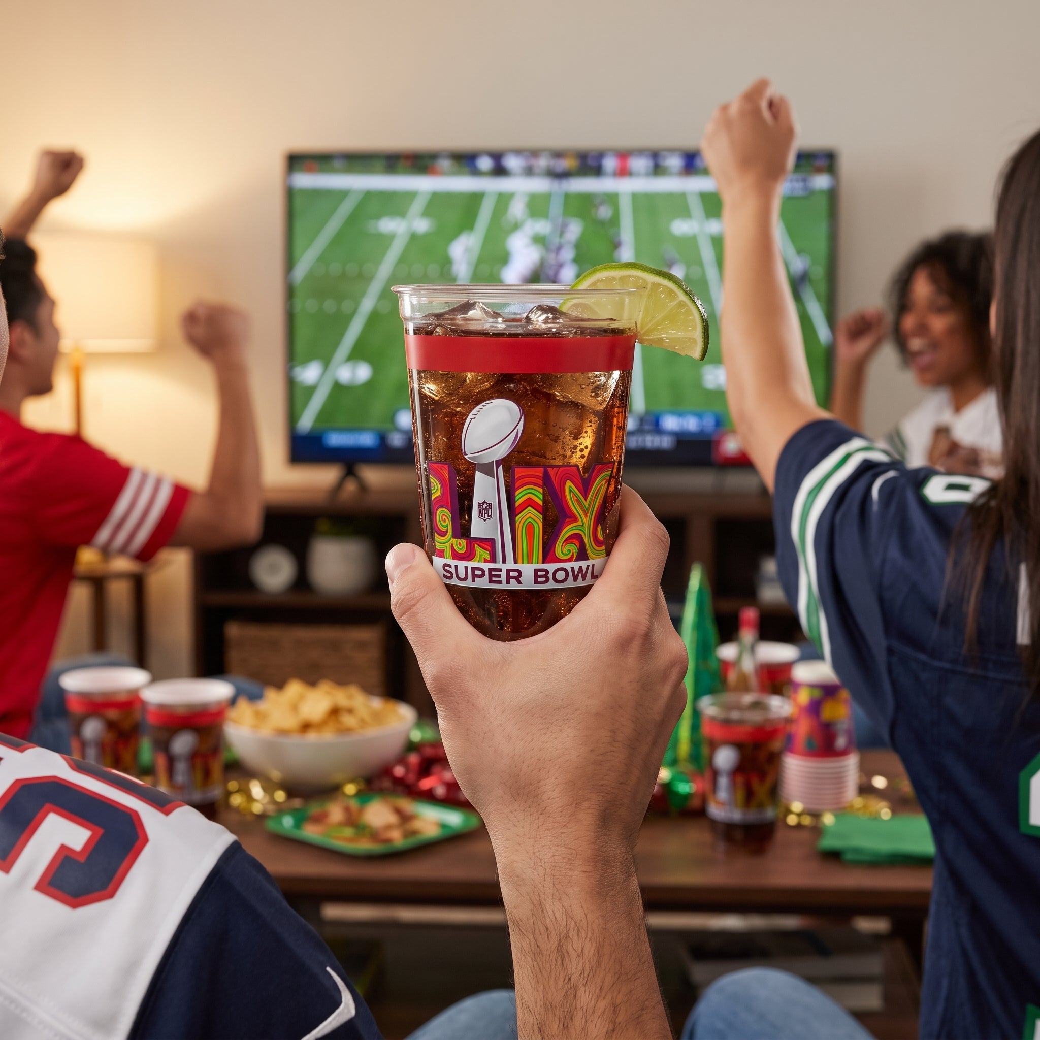 Super Bowl LIX Plastic Cups, 18oz, 25ct