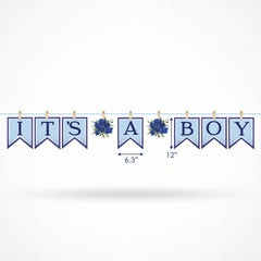 "It's a Boy" Baby Shower Pennant Banner