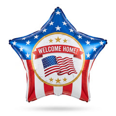 Giant Patriotic Welcome Home Star Balloon