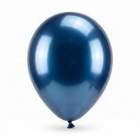Elegant Satin Luxe Navy Latex Balloons - 11 Inch, 6 Pack