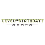 Level Up Birthday Banner Kit with Game Controller Design