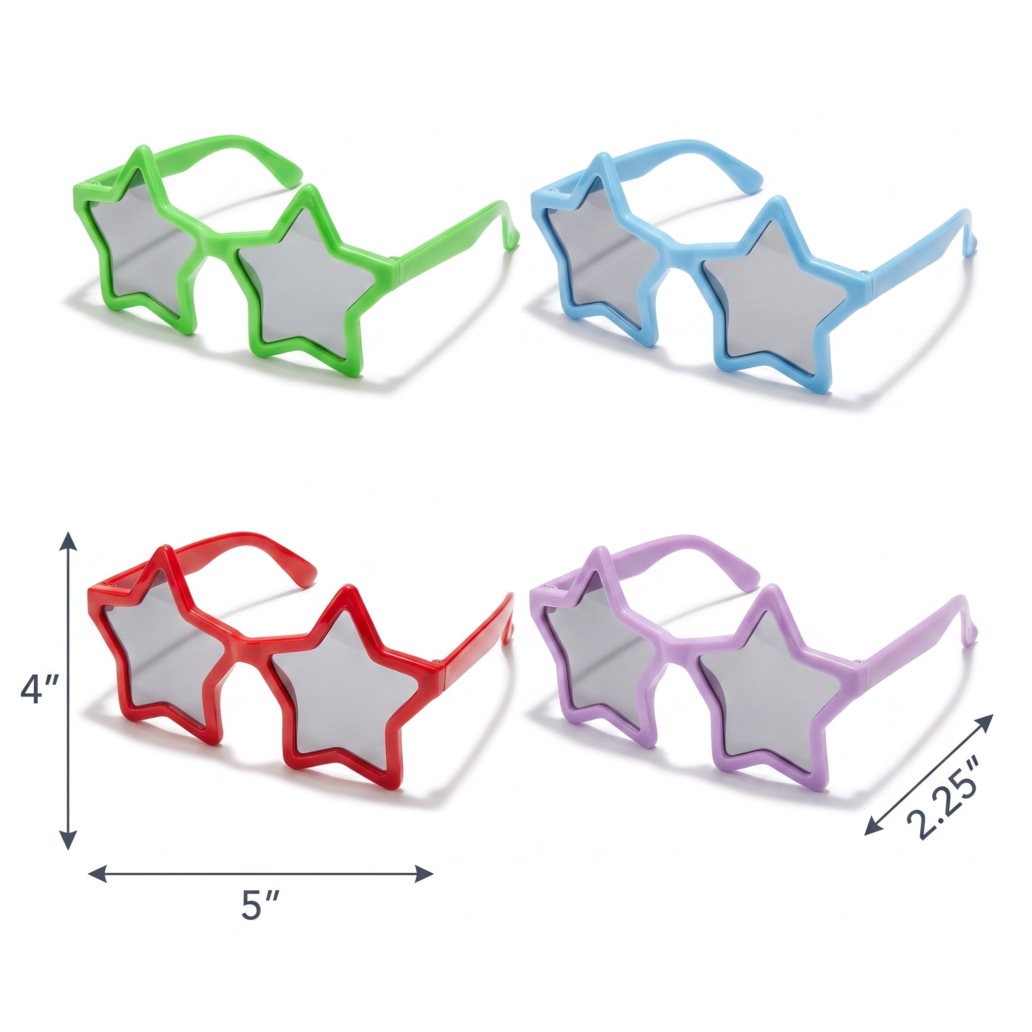 Star-Shaped Novelty Glasses Mega Pack