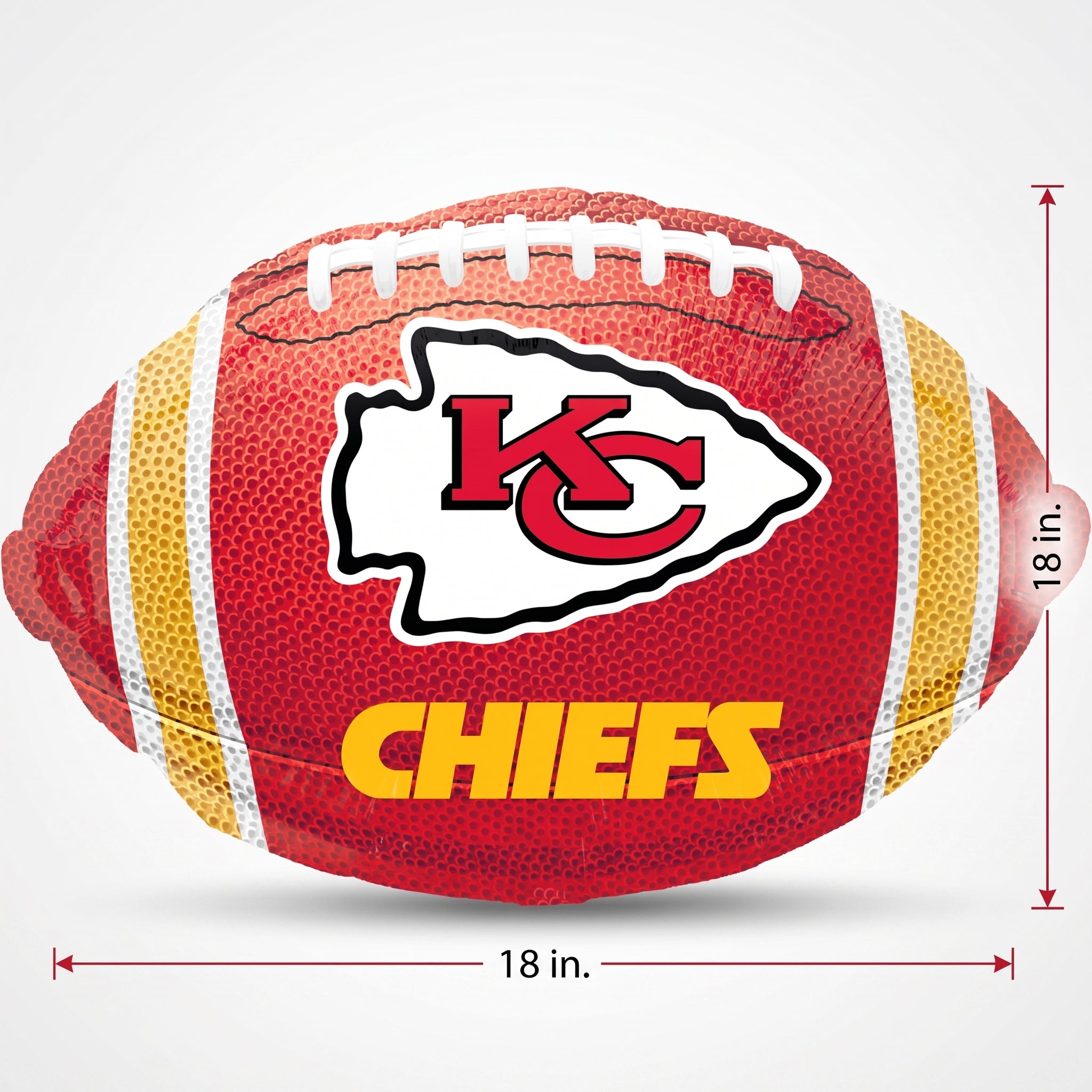 18-Inch Kansas City Football Foil Balloon