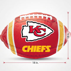 18-Inch Kansas City Football Foil Balloon