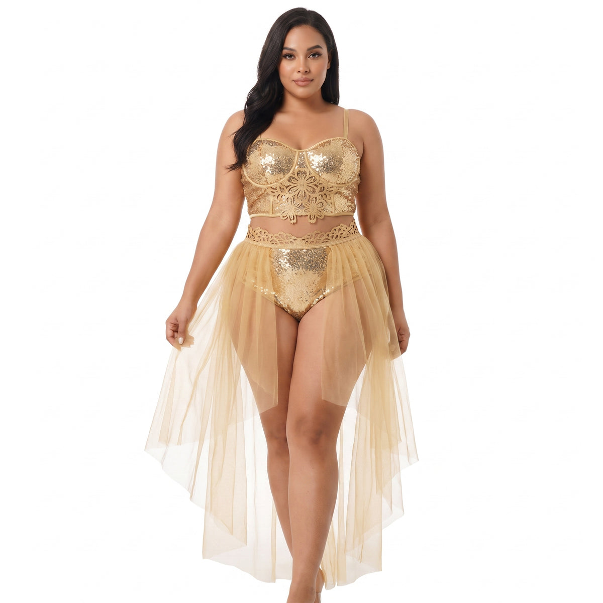 Gilded Glamour Plus Size Corset Costume