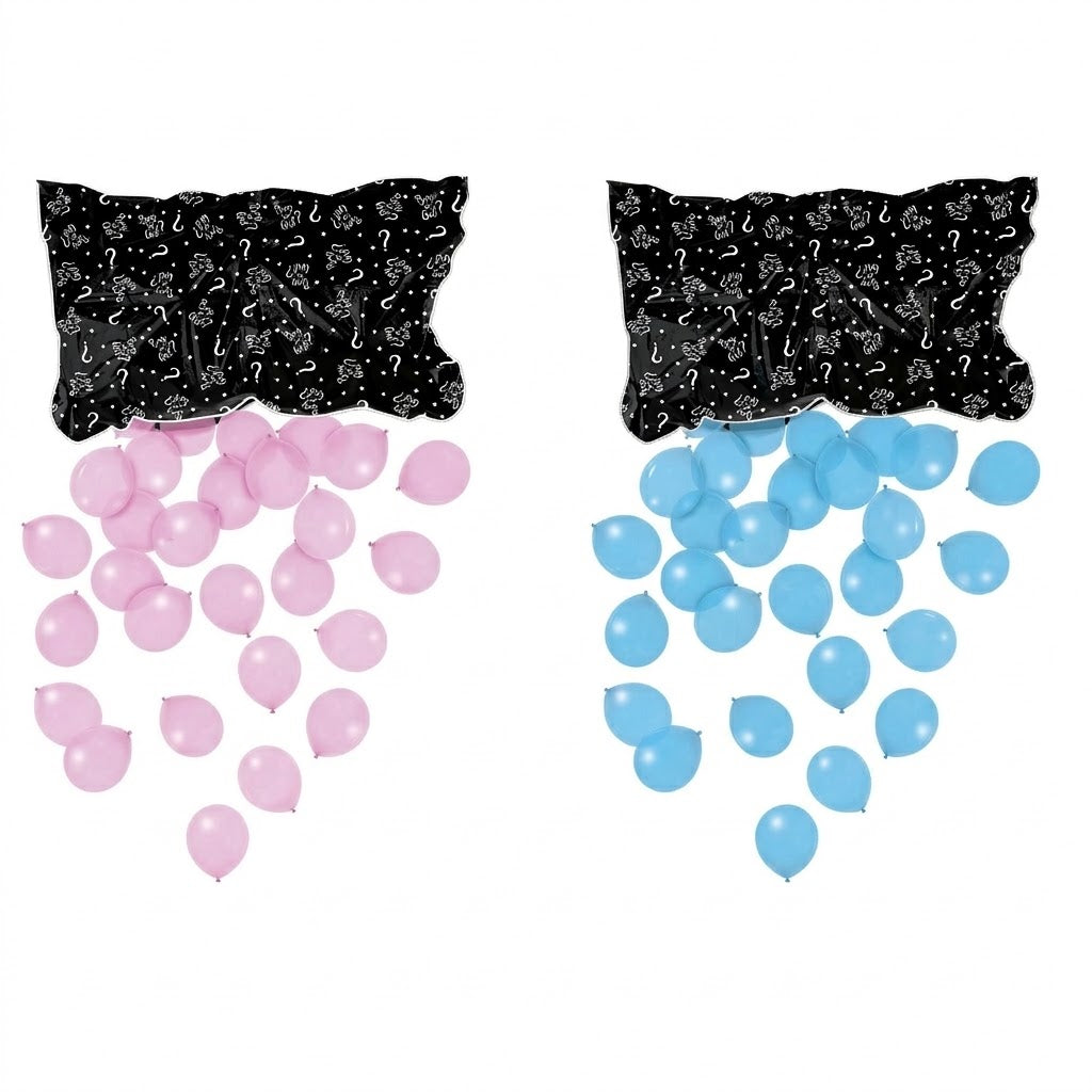 "Girl or Boy?" Balloon Drop Bag for Gender Reveal Parties