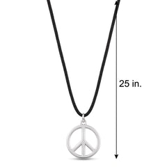 Groovy 60's Peace Medallion Necklace