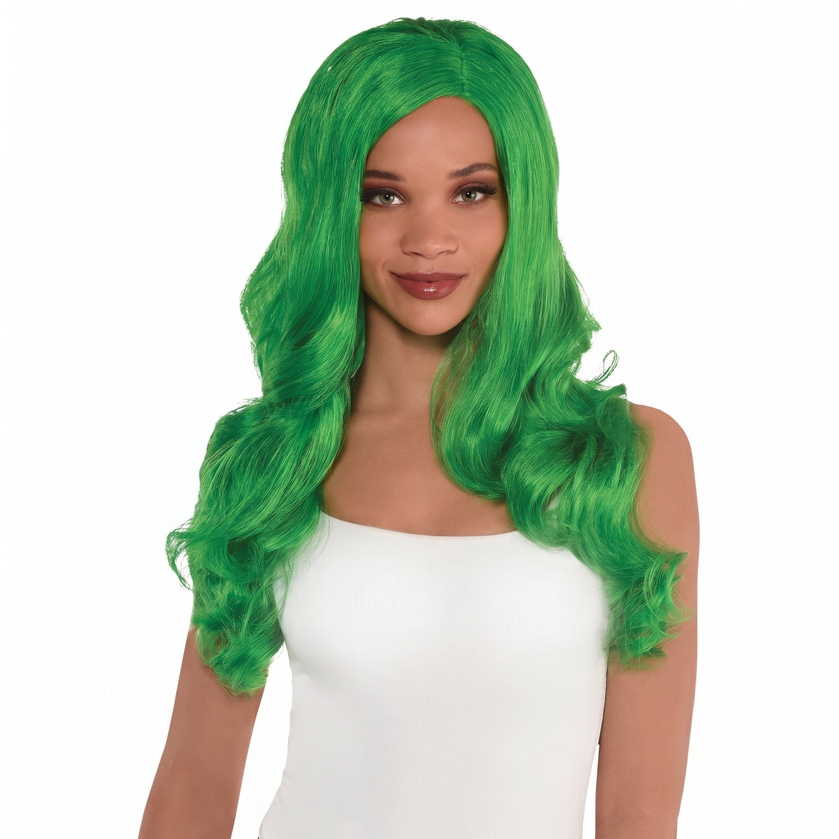 Glamorous Festive Green Team Spirit Wig