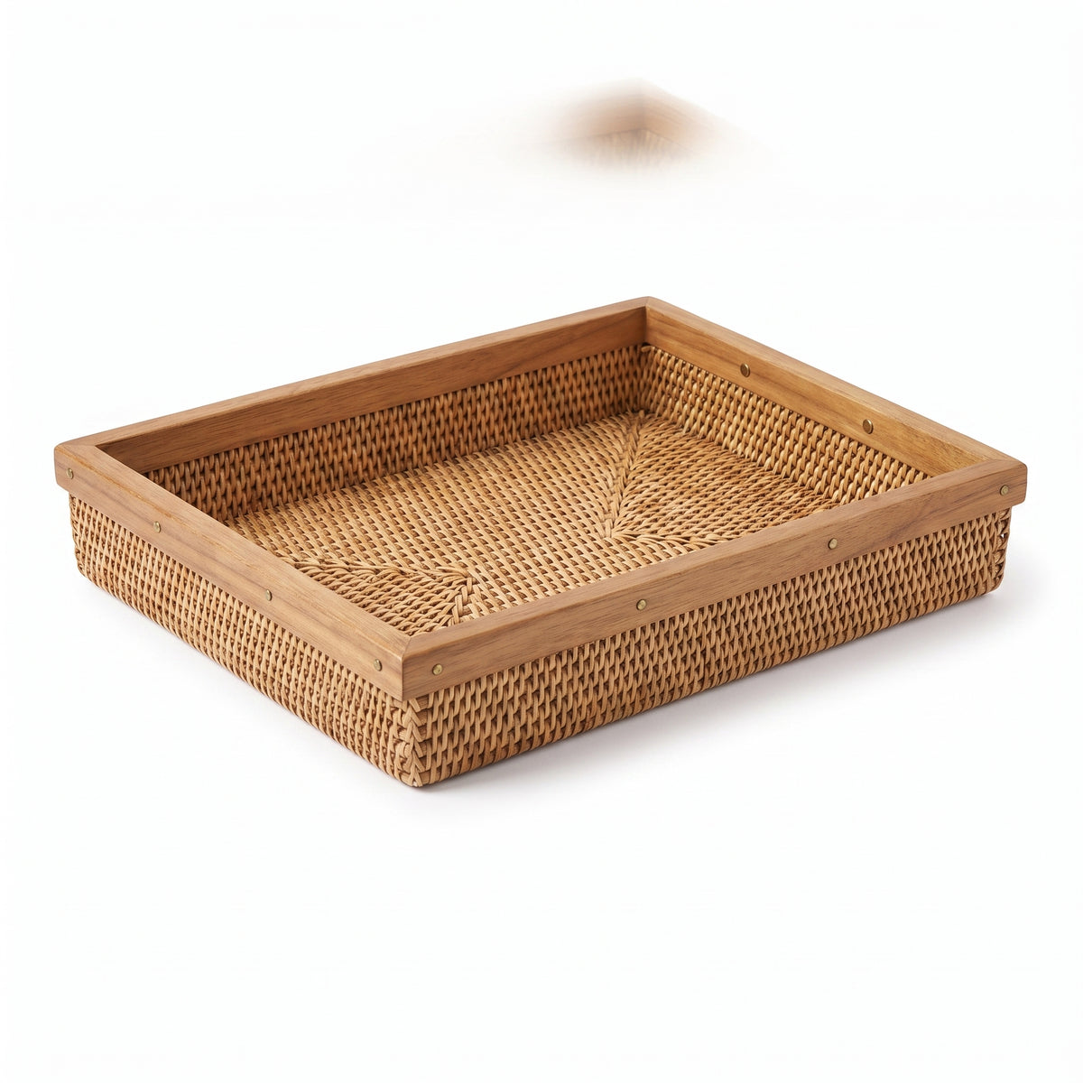 Wicker Guest Towel Caddy for Everyday Entertaining