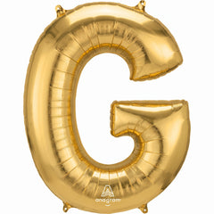 Gold Letter G Foil Balloon - Metallic Birthday Decor