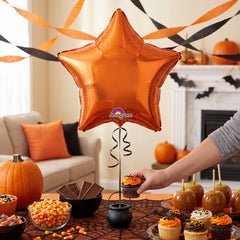 Vibrant Orange Star Foil Balloon - 19 Inches