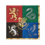 Harry Potter Hogwarts House Lunch Napkins - 6.5 In. x 6.5 In. - 16 Pack