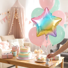 Iridescent Star Mylar Balloon - 18 Inch