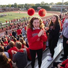 Red Pom Pom Head Bopper - Cheer and Costume Accessory