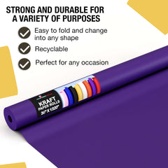 36 x 110' Kraft Paper Roll | Purple