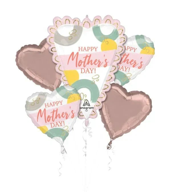 Heartfelt 27" Foil Balloon Bouquet - Mother's Day Edition