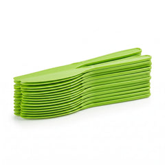 Lime Green Plastic Knives - 7.5 In. | 20 Count