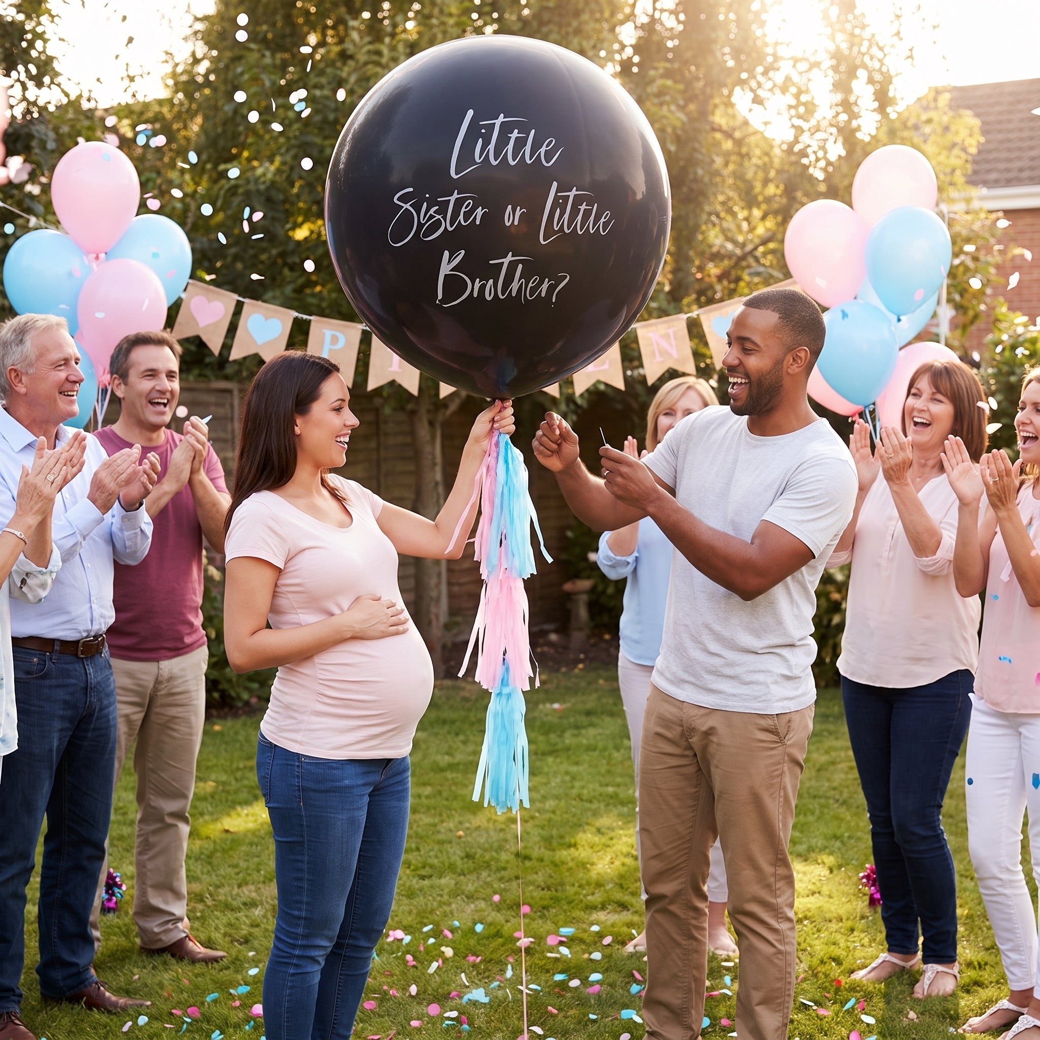 Ginger Ray Gender Reveal Latex Balloon for Baby Shower