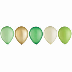 5" Assorted Natural Latex Balloons - 25 Pack