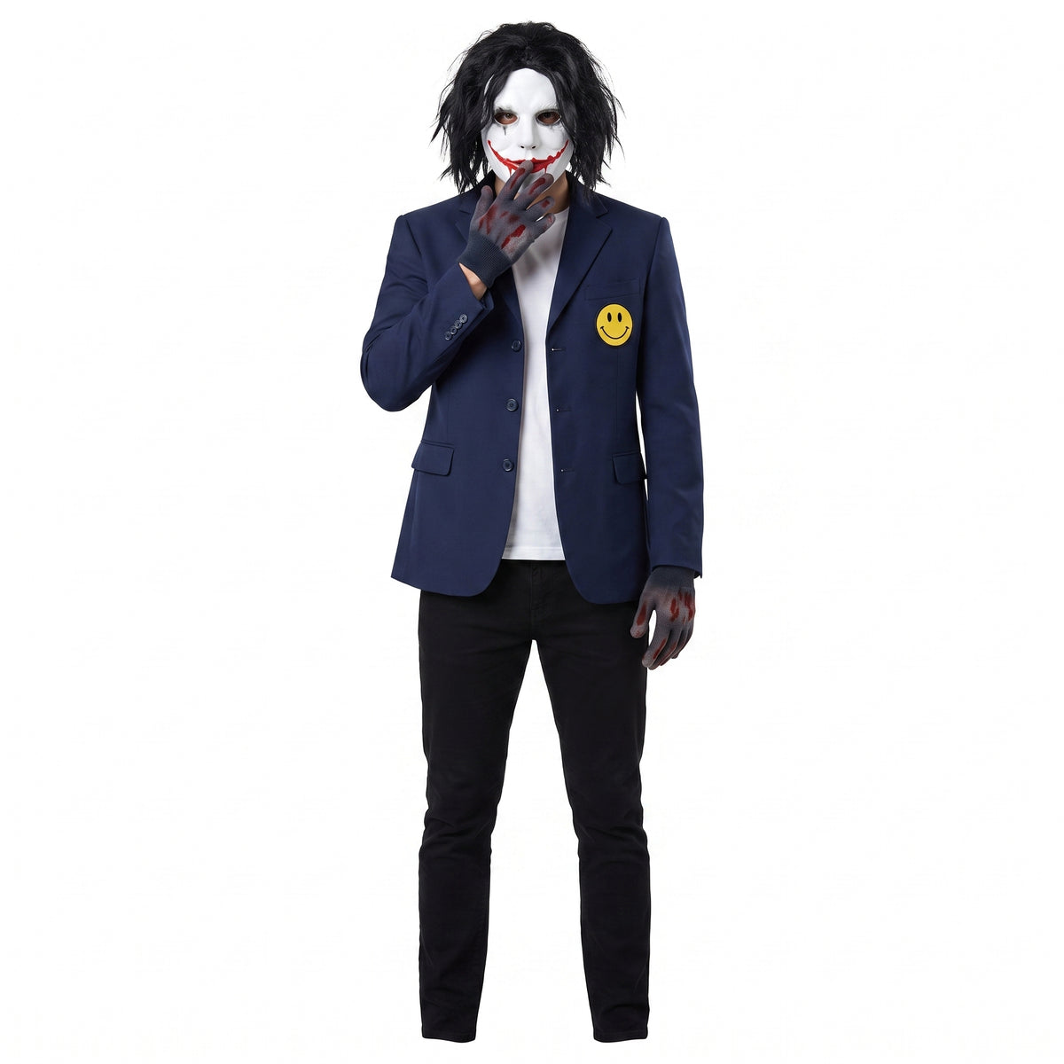 Men's Creepy Painter Costume with Jacket, Gloves, and Mask - Halloween Special