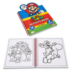 Super Mario Activity Book with Stickers, Puzzles & Mazes - 14 Pages