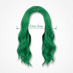 Glamorous Festive Green Team Spirit Wig