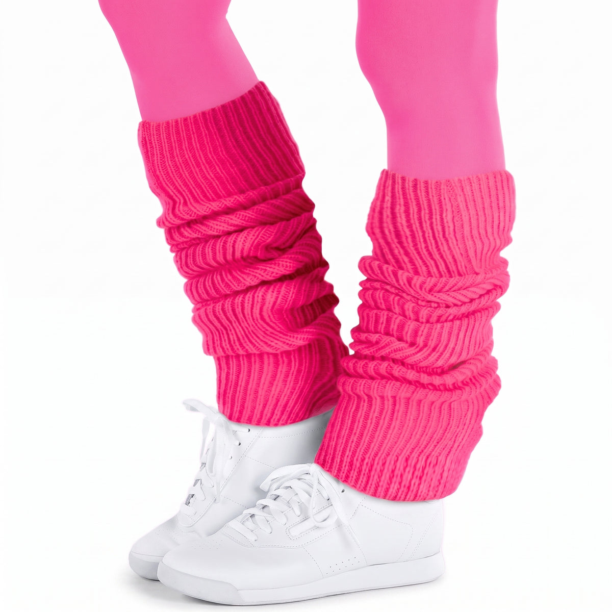 Retro 80s & 90s Neon Pink Leg Warmers